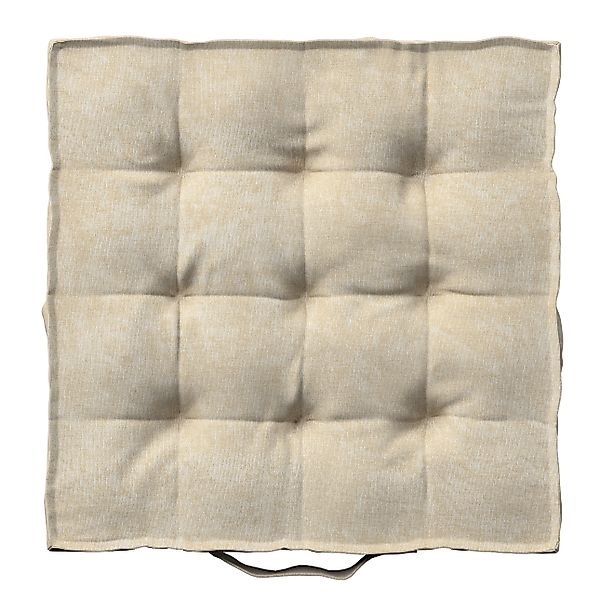 Sitzkissen Jacob mit Handgriff, grau-beige, 40 x 40 x 6 cm, Chenille (162-2 günstig online kaufen