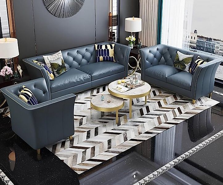 Xlmoebel Sofa Chesterfield Stil Möbel Wohnlandschaft Polstermöbel Set 32 So günstig online kaufen