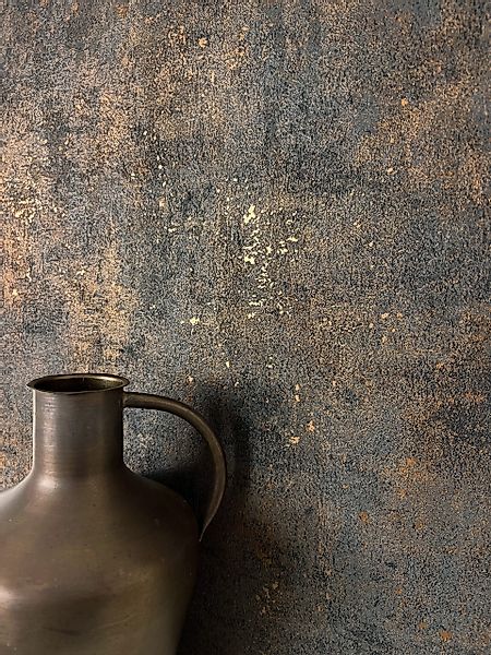 Newroom Vliestapete, Schwarz Tapete Modern Beton günstig online kaufen