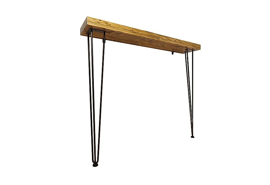 HEVVA Konsolentisch Konsolentisch LUGANO mit Massivholzplatte - Tischbeine günstig online kaufen