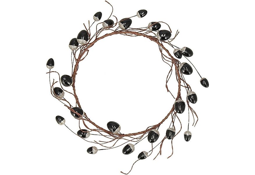 Vosteen Tischkranz Herbstkranz modern Wanddeko Türkranz gold oder schwarz, günstig online kaufen