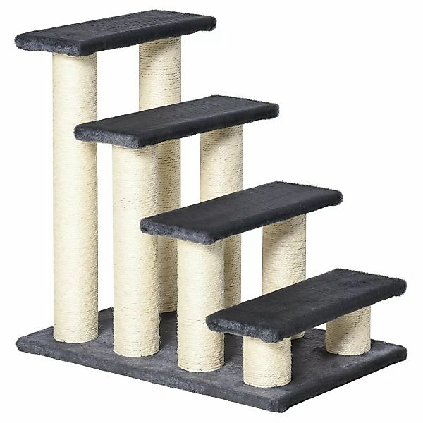 PawHut Kratzbaum Tiertreppe Katzentreppe Hundetreppe 4 günstig online kaufen