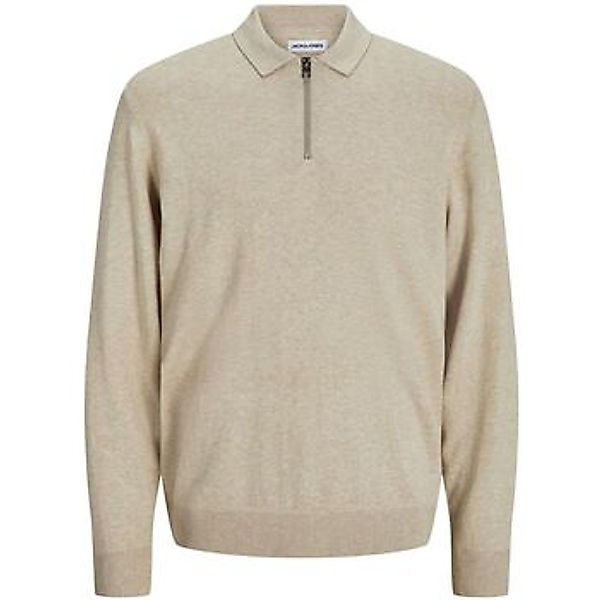 Jack & Jones  Pullover 12268210 EMIL KNIT POLO-OATMEAL günstig online kaufen