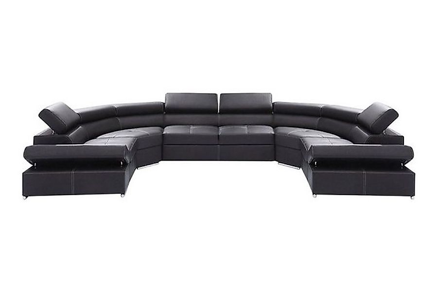 JVmoebel Ecksofa XXL Wohnlandschaft 100% ITALY LEDER Sofa Couch Polster Eck günstig online kaufen
