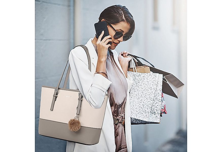 TAN.TOMI Shopper Damen Shopper Klassisch Elegante Handtasche Henkeltasche S günstig online kaufen