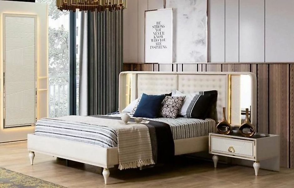 JVmoebel Bett Doppelbett Bett Luxus Betten Holz Bettgestelle Bettrahmen Mod günstig online kaufen