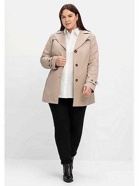 Sheego Kurzjacke Große Größen mit Gürtel, günstig online kaufen