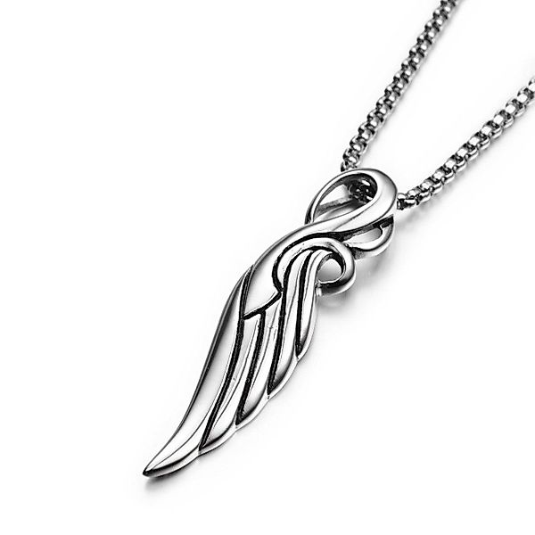 KARMA Kette mit Anhänger Flügel Edelstahl günstig online kaufen