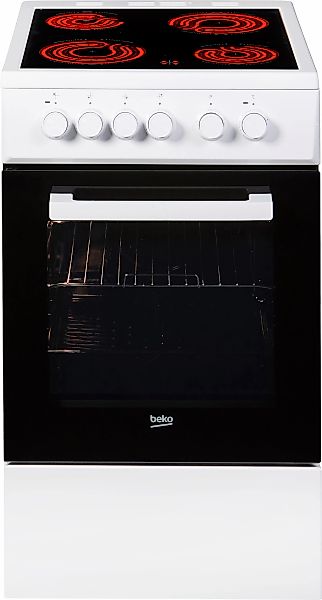 BEKO Elektro-Standherd "FSS57000GW" Simple Steam Reinigungsfunktion mit Kle günstig online kaufen