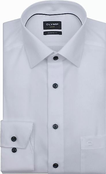 OLYMP Luxor Hemd Diamond Twill Weiß - Größe 41 günstig online kaufen