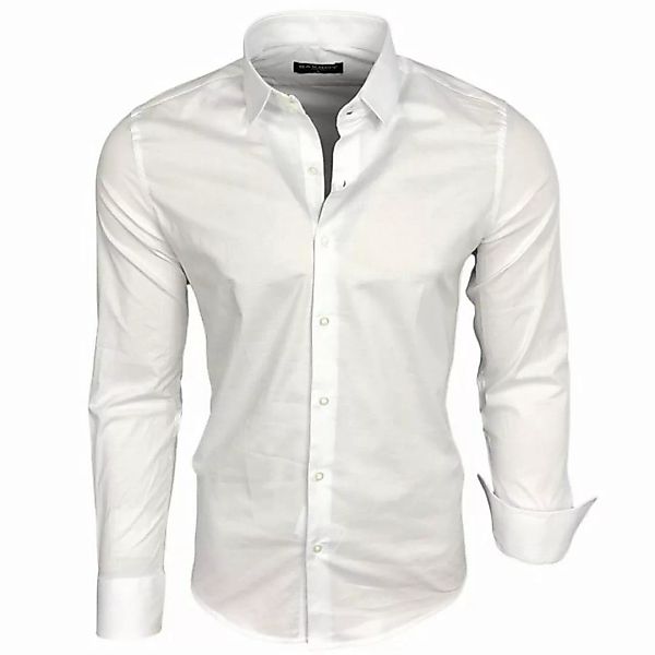 Baxboy Langarmhemd Baxboy Herren Kontrast Hemden Business Freizeit modernes günstig online kaufen