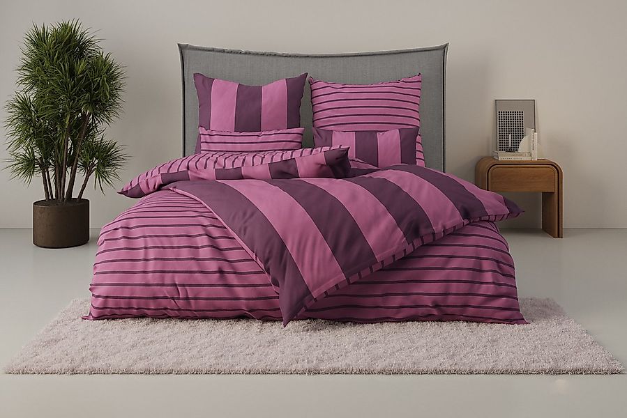 Home affaire Bettwäsche Sari, Linon, 2 teilig, in verschiedenen Qualitäten, günstig online kaufen