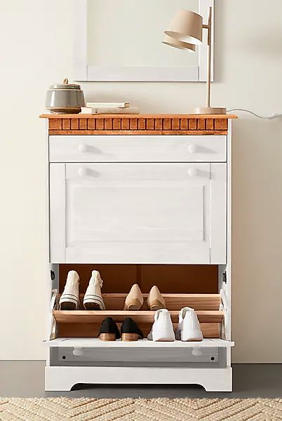 OTTO home Schuhschrank "Lisa" mit 1 Schubkasten und 2 Klappen, Höhe 105 cm, günstig online kaufen