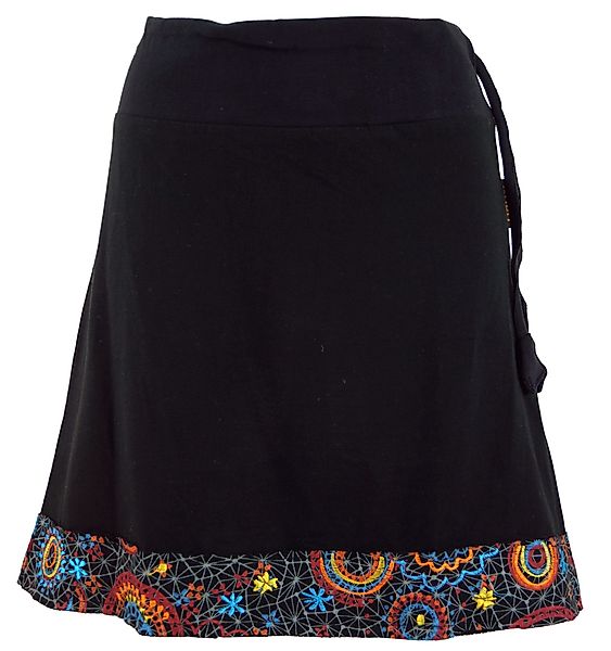 Guru-Shop Minirock Minirock mit besticktem Saum, günstig online kaufen