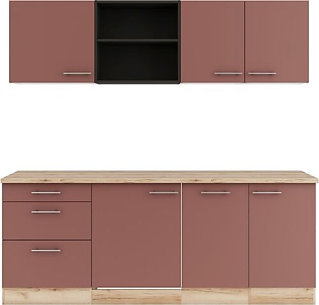 OPTIFIT Küche »Bella« Breite 210 cm, wahlweise mit E-Geräten günstig online kaufen