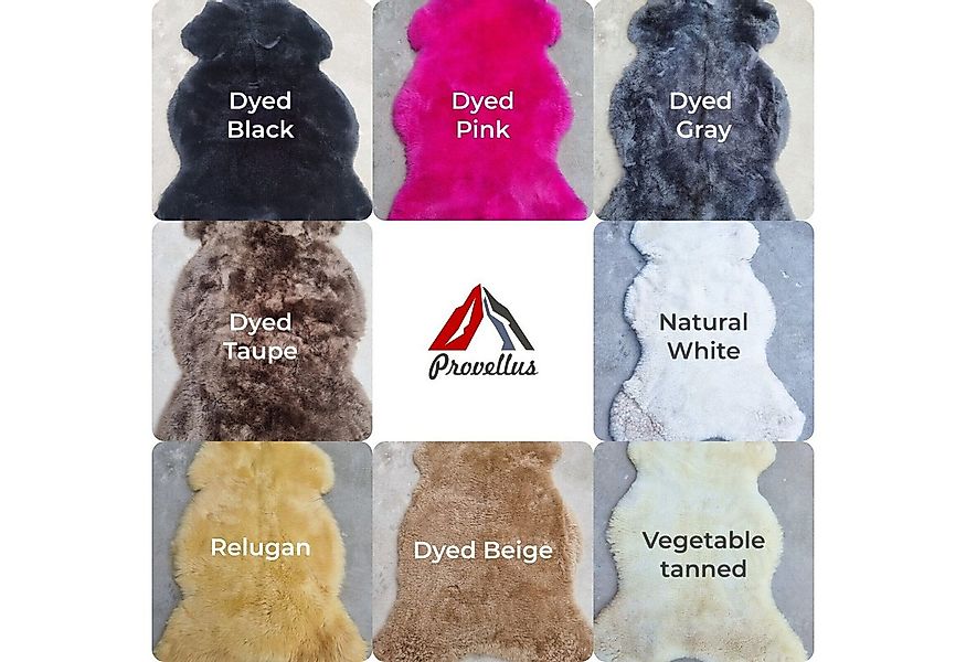Provellus Fellteppich Merino Lammfell Teppich – Geschorenes Schaffell Natur günstig online kaufen