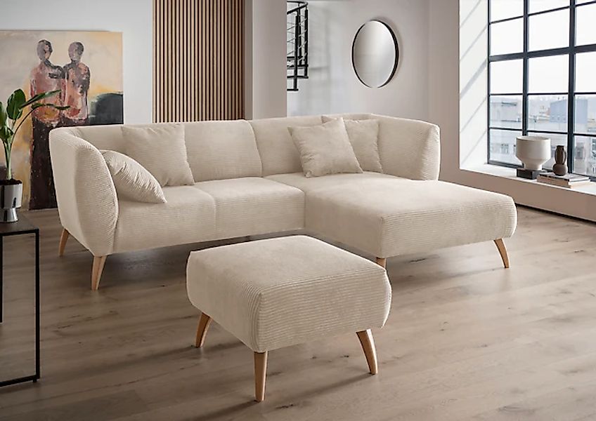 INOSIGN Ecksofa »Colori Polstermöbel mit zeitlos eleganter Rückenführung. L günstig online kaufen