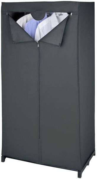 WENKO Stoffschrank "Modell Deep Black" mit Kleiderstange & Reißverschluss, günstig online kaufen