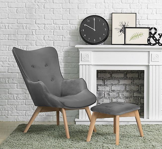 Home affaire Sessel "Nicko" wahlweise mit und ohne Hocker günstig online kaufen