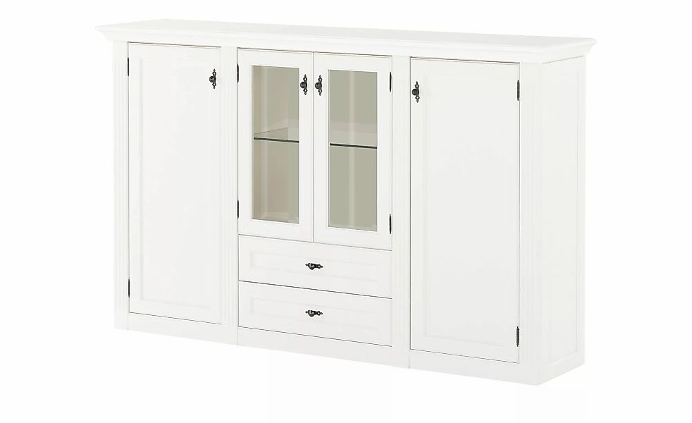 maison bleue Highboard  Petit Chalet ¦ weiß ¦ Maße (cm): B: 192 H: 119 T: 4 günstig online kaufen