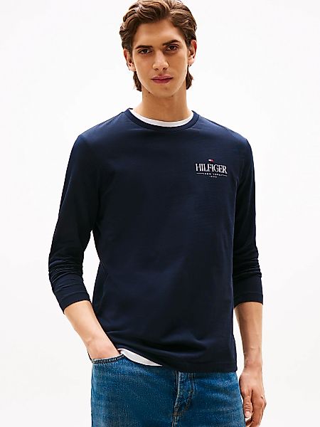 Tommy Hilfiger Longsleeve "HILFIGER STACK LS TEE", Kontrastfarbener Print a günstig online kaufen