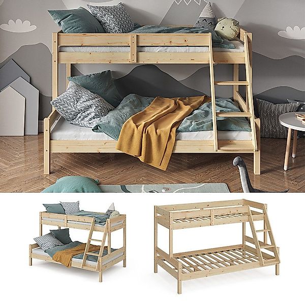 VitaliSpa® Etagenbett Everest, Naturholz, 120x200 / günstig online kaufen