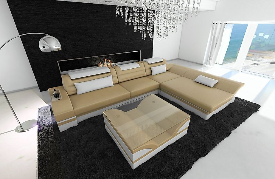 Sofa Dreams Ecksofa Couch Leder Sofa günstig online kaufen