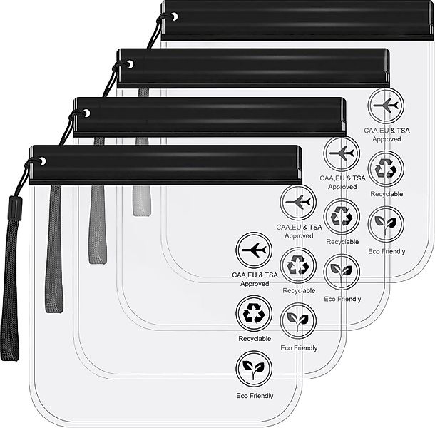 Coonoor Kulturbeutel Beutel Flugzeug Flüssigkeiten Beutel 20x20 cm (1 Liter günstig online kaufen