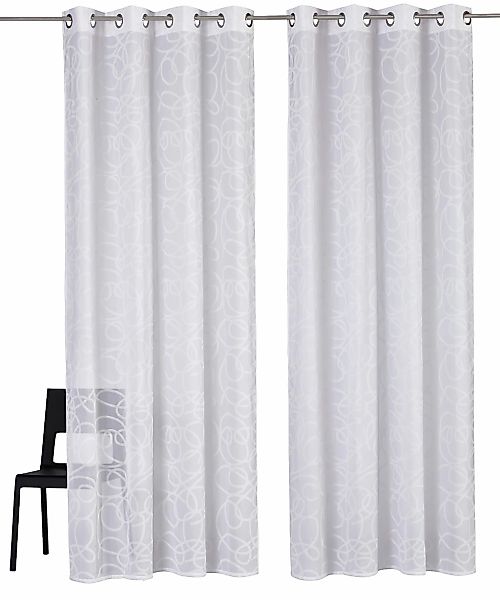 my home Gardine Tanaro, Ösen (2 günstig online kaufen