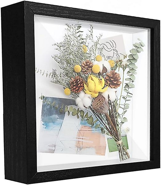 HAUSS SPOLE Bilderrahmen 3D Bilderrahmen aus Holz, für Objekte, Blumen, Eri günstig online kaufen