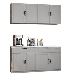 FUFU&GAGA Buffet Küchenschrank mit 4 Türen günstig online kaufen