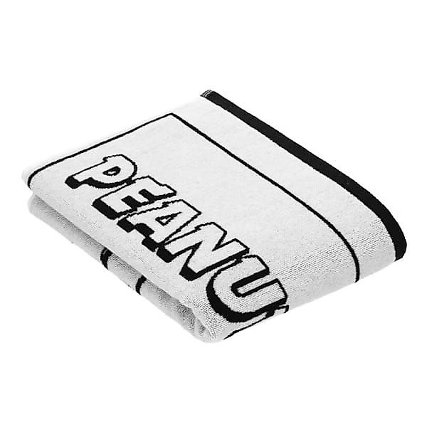 Vossen Handtücher PEANUTS Moments - Farbe: black-white - 0001 - Duschtuch 6 günstig online kaufen