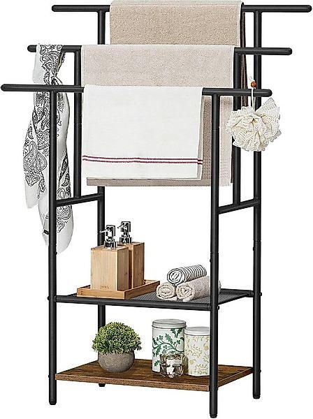 Hoobro Handtuchständer Badetuchhalter, 2 offene Ablage, Handtuchhalter steh günstig online kaufen