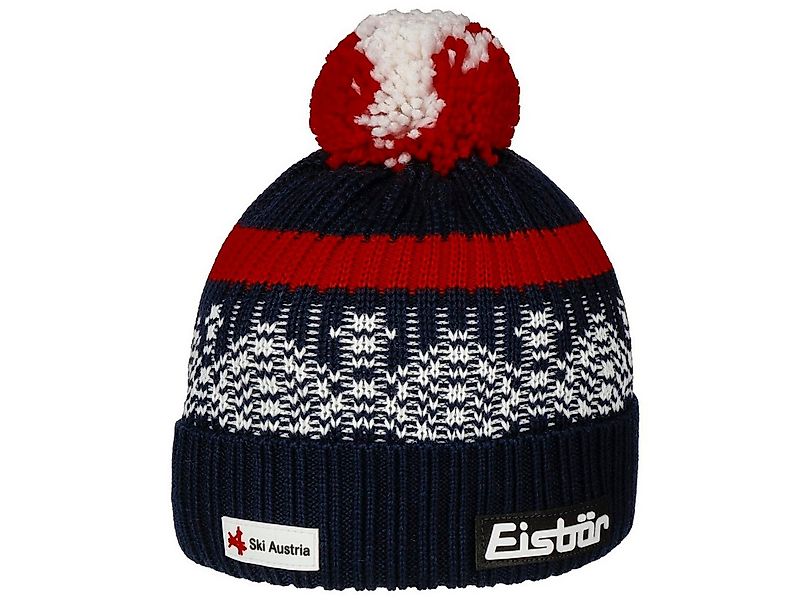 Eisbär Bommelmütze (1-St) Strickmütze mit Schirm, Made in the EU günstig online kaufen