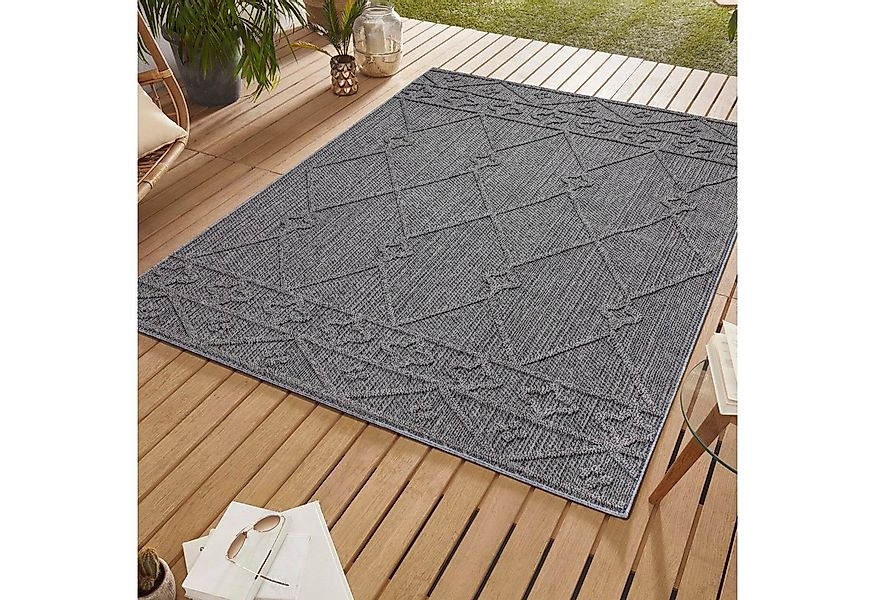 SIMPEX24 Outdoorteppich Berber Design, Läufer, Höhe: 8 mm, In & Outdoor Tep günstig online kaufen