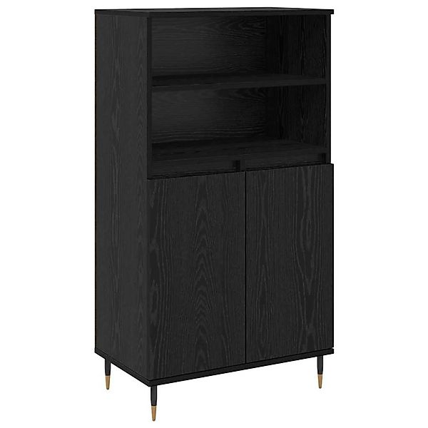 vidaXL Highboard Schwarz 60 x 36 x 110 cm Holzwerkstoff 879618 günstig online kaufen