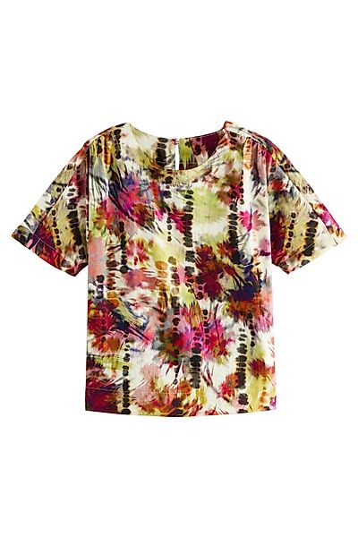 Next T-Shirt Kastiges T-Shirt aus Strukturmaterial günstig online kaufen