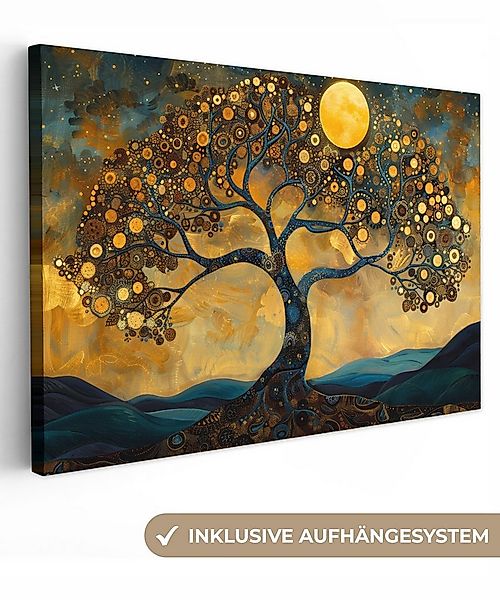 OneMillionCanvasses® Leinwandbild Baum - Industriell - Abstrakt - Gelb, Fot günstig online kaufen
