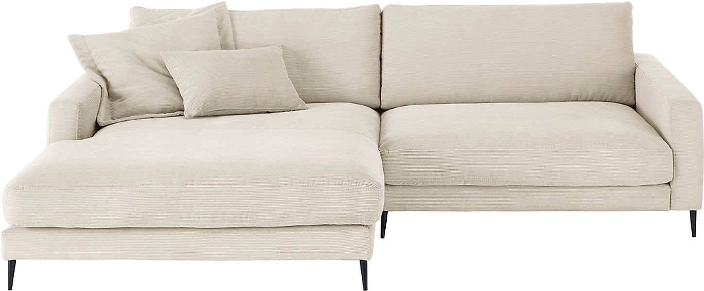 INOSIGN Ecksofa "Downtown, B/T/H: 272/190/84 cm L-Form", weicher Sitzkomfor günstig online kaufen