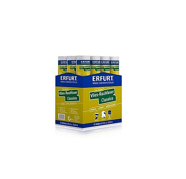 ERFURT Vliestapete Rauhfaser CLASSICO, 15 m x 0,53 m - 12 Rollen günstig online kaufen