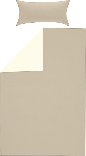 Erwin Müller Bettwäsche Wendebettwäsche "Lindau", Biber, günstig online kaufen