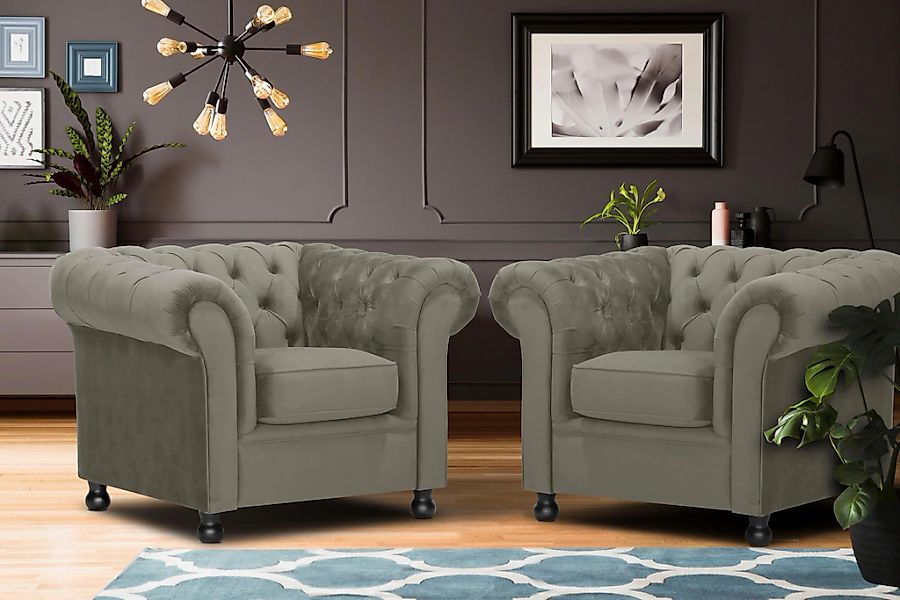 Home affaire Sessel »Chesterfield Home« mit edler Knopfheftung und typische günstig online kaufen