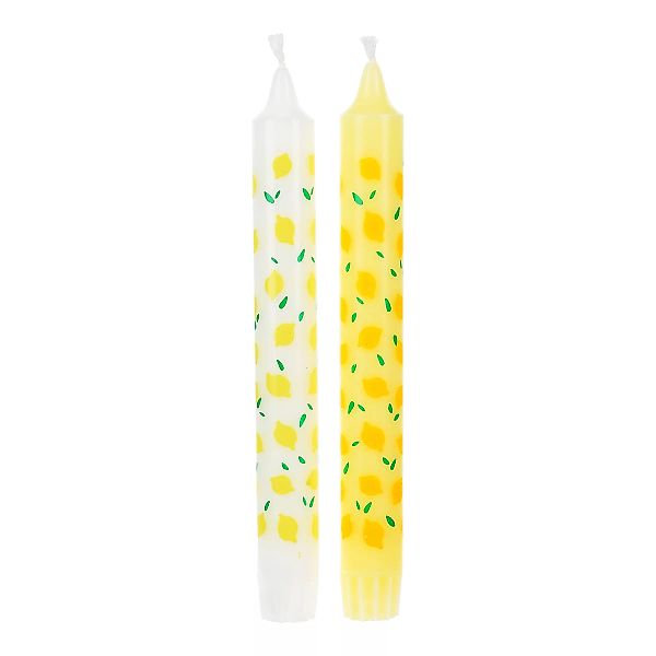 Stabkerze Zitrone D2xH19,5cm, gelb günstig online kaufen