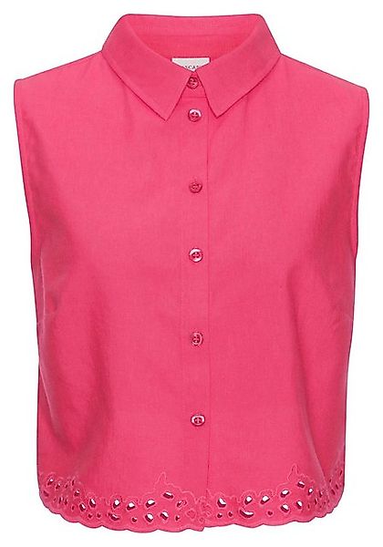LASCANA Blusentop mit Häkelapplikation, Leinenbluse, Sommertop, casual günstig online kaufen