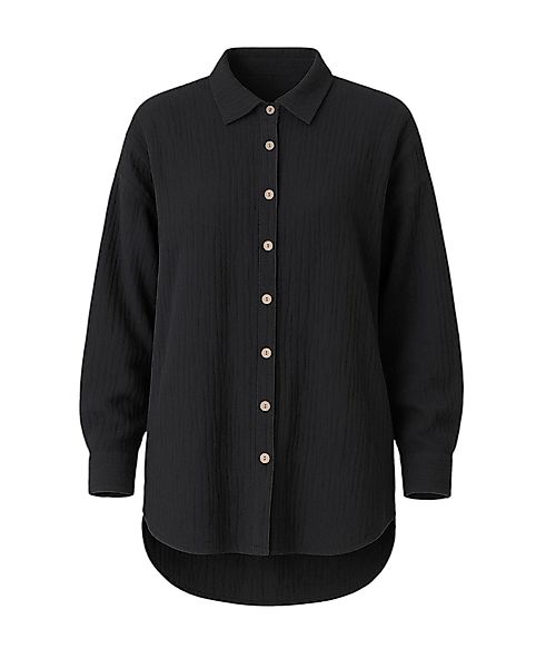 WENOR Hemdbluse Oversize Musselin Hemd 100 % günstig online kaufen