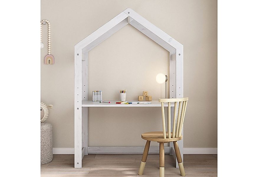 IDIMEX Kinderschreibtisch LIA, Kinder Basteltisch in Hausform, Maltisch höh günstig online kaufen