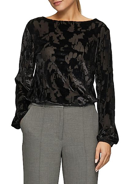 s.Oliver BLACK LABEL Langarmshirt mit Strukturmuster günstig online kaufen