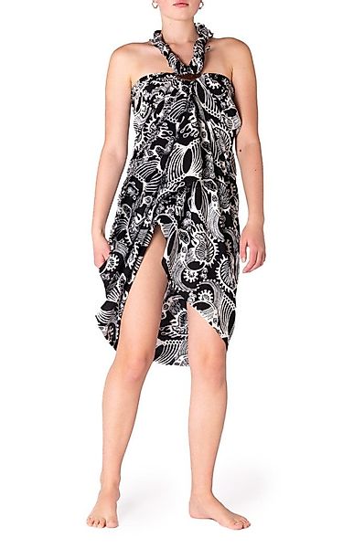 PANASIAM Pareo Sarong Wachsbatik schwarz-weiß aus günstig online kaufen