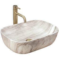 wohnwerk.idee Aufsatzwaschbecken Waschbecken Marmor Naturstein Belinda günstig online kaufen