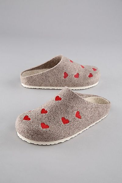 Aniston SHOES Clog Hausschuh, Homeslipper mit Herzchen-Stickerei - NEUE KOL günstig online kaufen